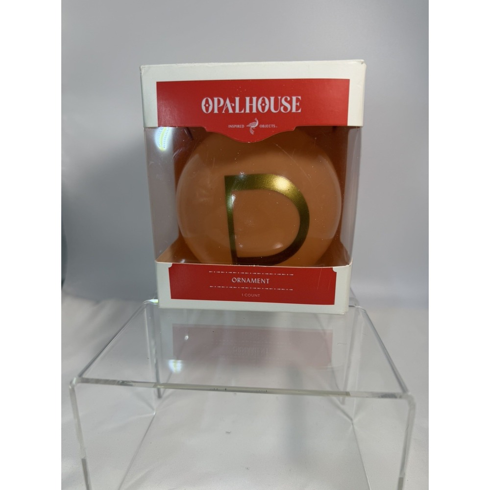 Target Opalhouse Monogram Letter "D" Christmas Tree Ornament w/ Box